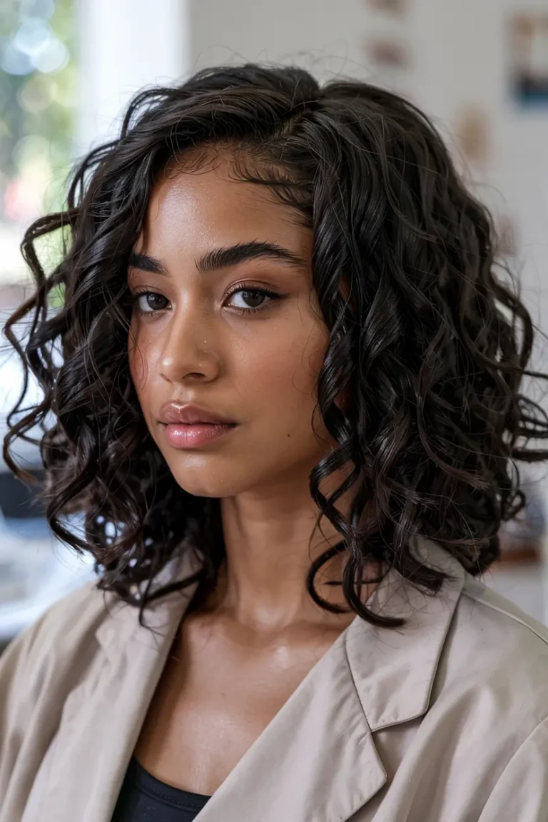 Baddie Curly Hairstyles for School