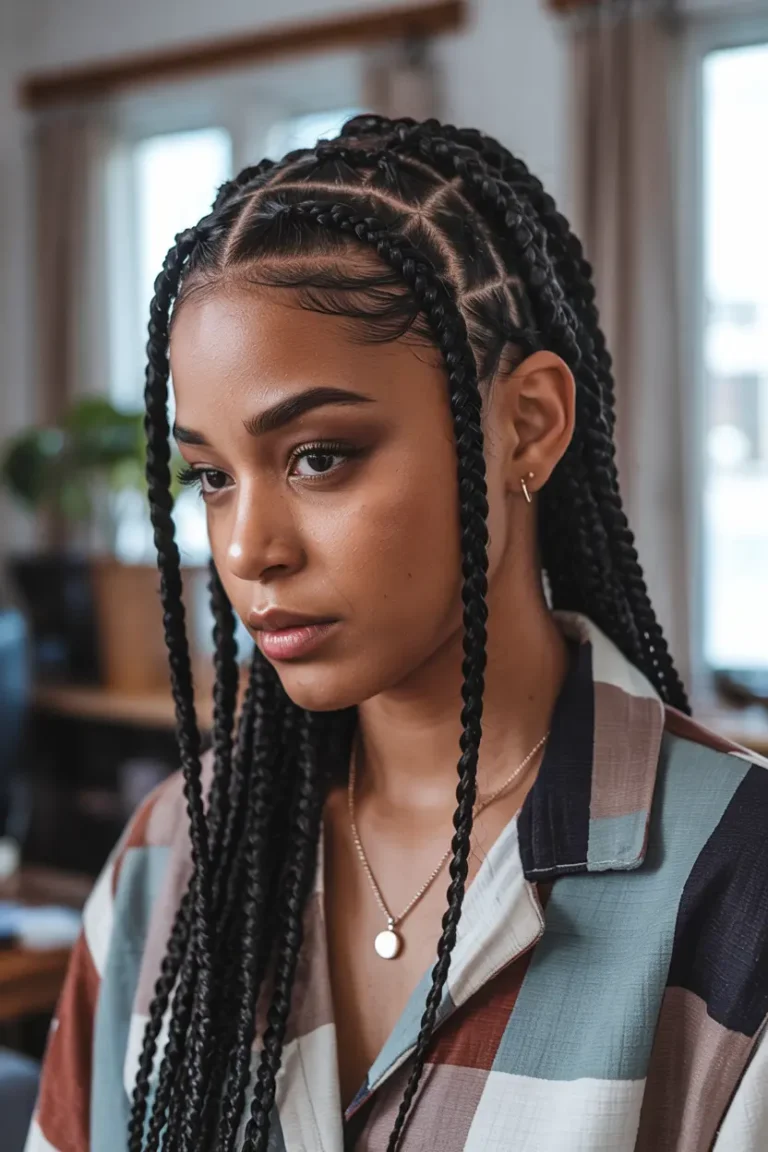 Braided Pigtails for black women
