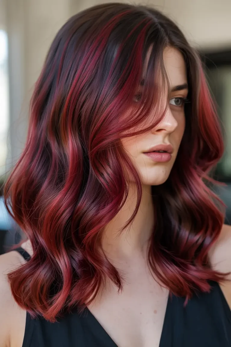 Cherry red hair