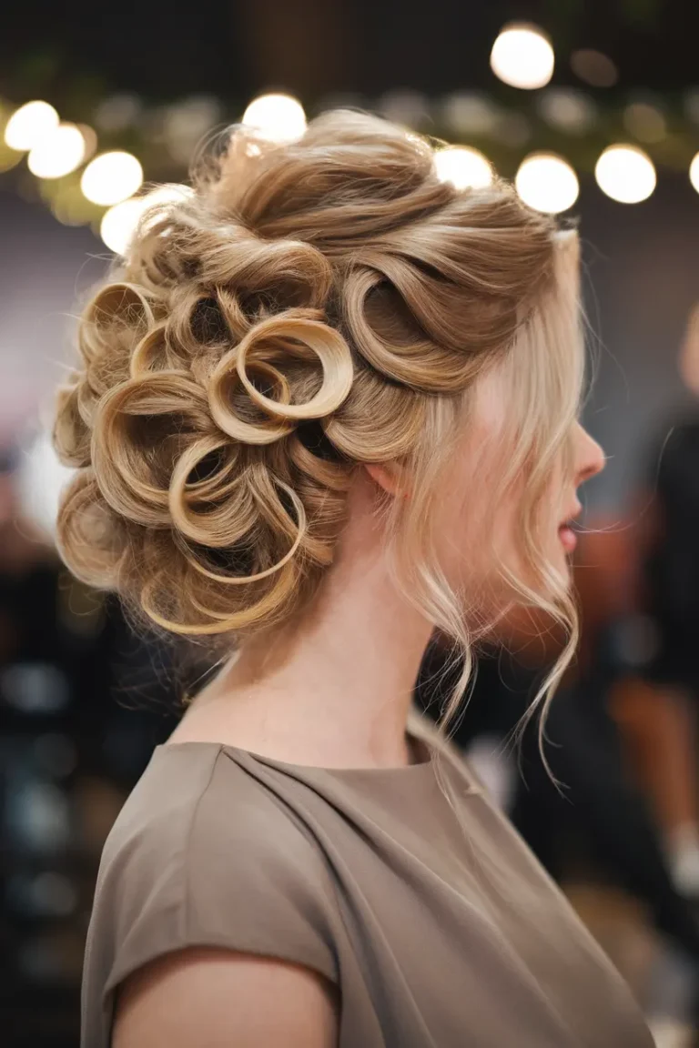 butterfly haircut cruly hair