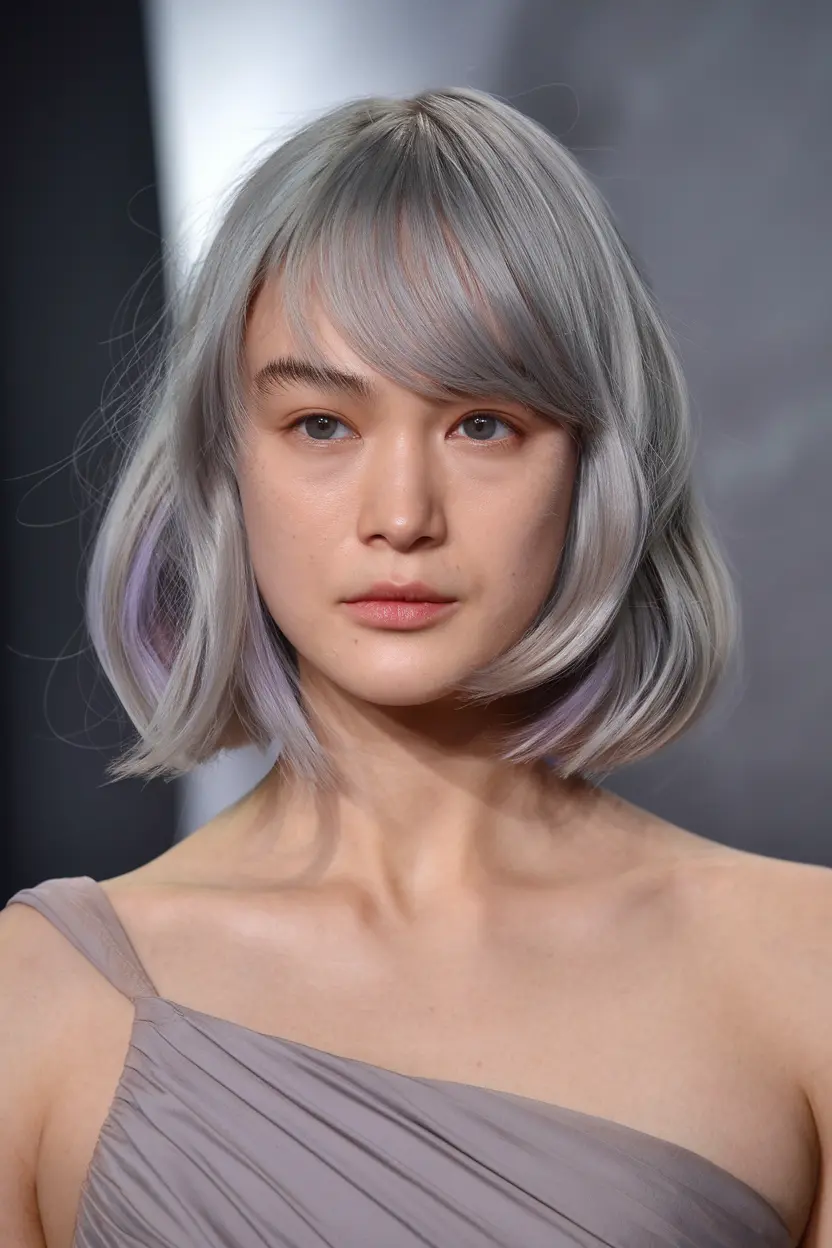 butterfly hair cut with bangs